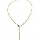 Yeşil Damla 2li Yılan Y Kolye