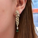 Yeşil Damla Pant Küpe