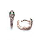 Yeşil Gözlü Yılan Küpe