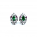 Yeşil Markiz Yılan Küpe