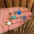 Yeşil Minelil Balık Kolye