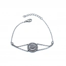 Yuvarlak Baget Pırlanta Montür Bileklik