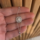 Yuvarlak Baget Pırlanta Montür Bileklik