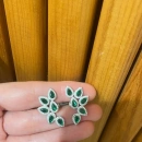 Zümrüt 6 Damla Küpe