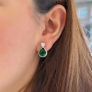 Zümrüt Dot Drop Küpe