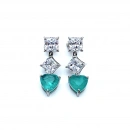 Zümrüt Paraiba Prenses Duo Küpe