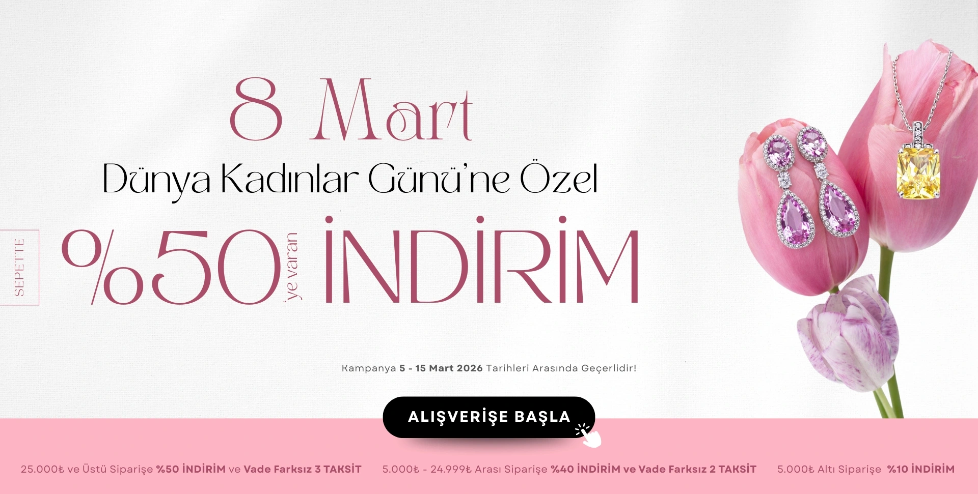 Tüm Ürünlerde %50ye varan İNDİRİM