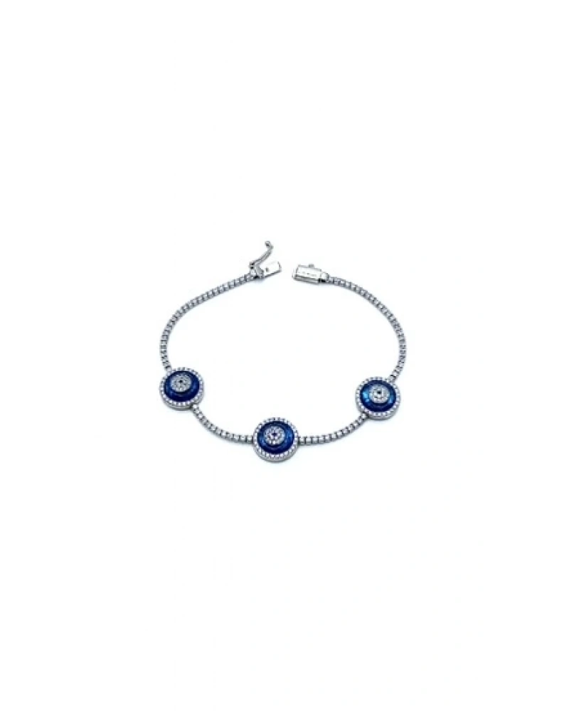 3lü M Camgöz Suyolu Bileklik