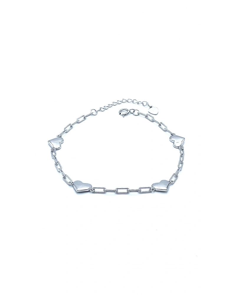 4 Kalp Ataç Zincir Bileklik