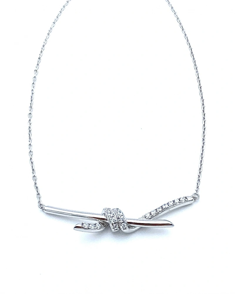 Tify Yarı Taşlı Not Kolye