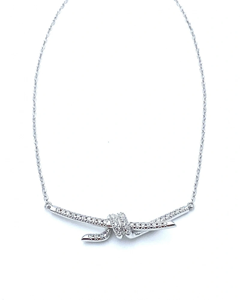 Tify Ful Taşlı Not Kolye