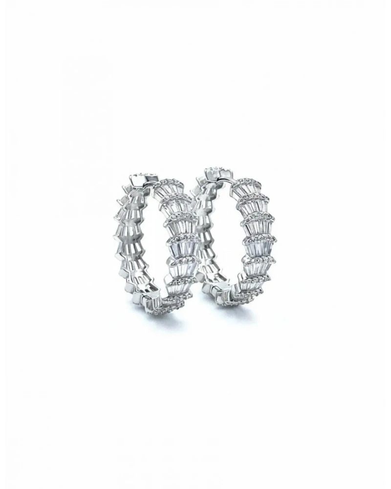 Baget 2,5cm İstiridye Tamtur Halka Küpe