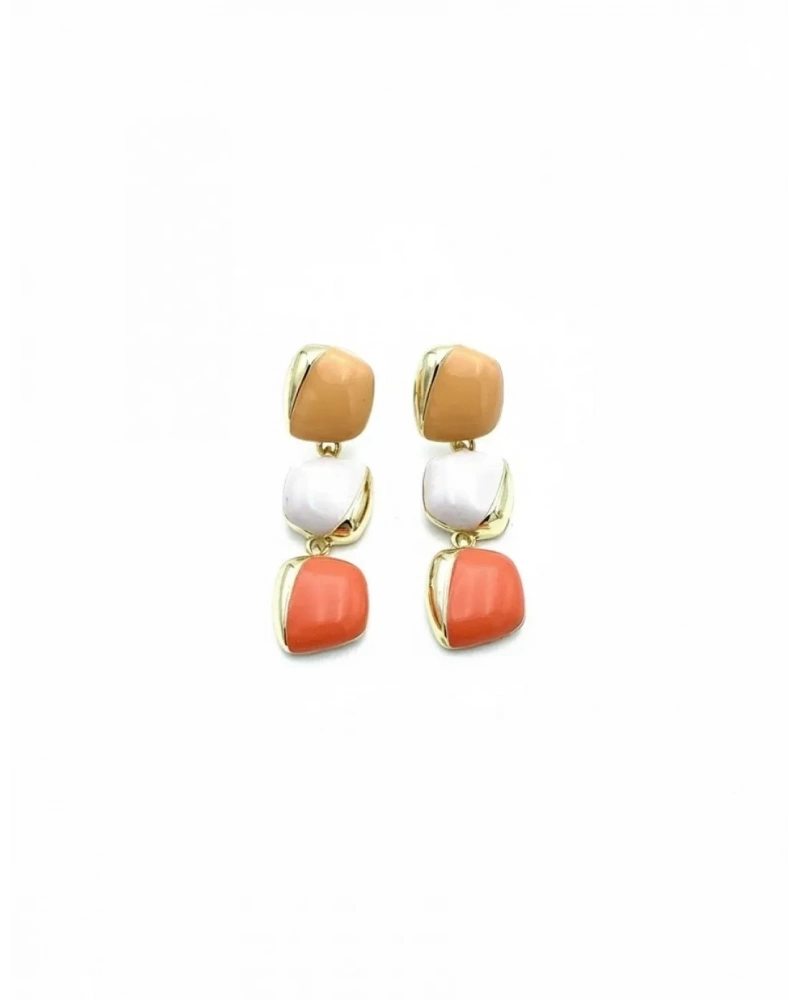 Elegant Seri 17 Tria Pebbles Somon Küpe