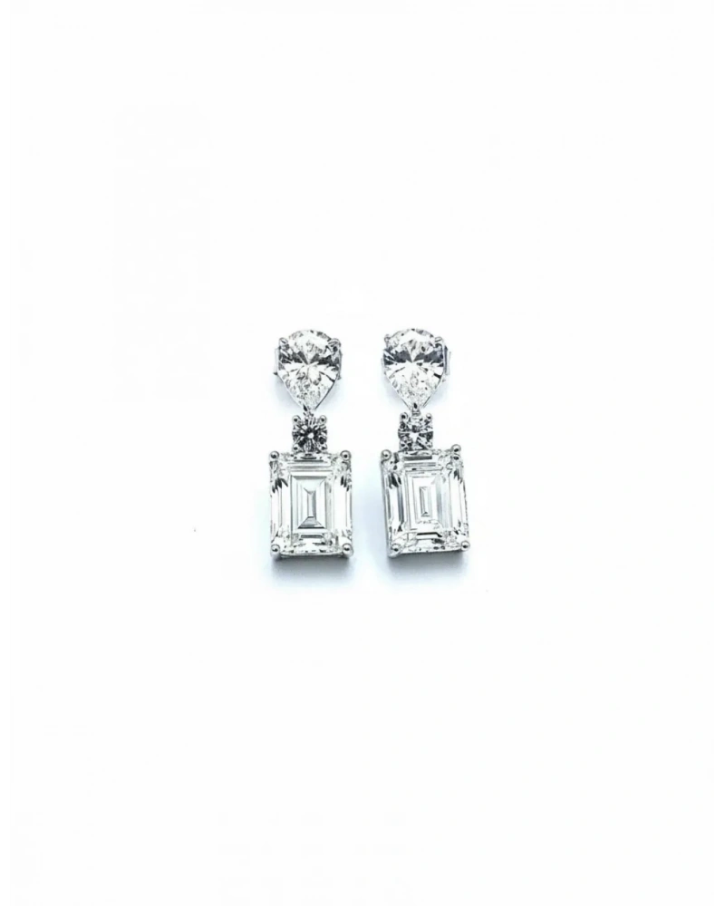 Mozanit Damla Di Tektaş Küpe