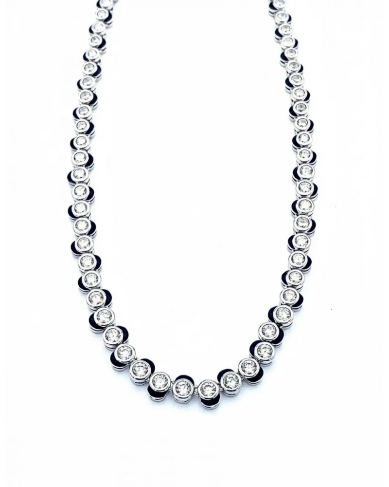 Siyah Mineli Gömme Taş Tasarım Kolye