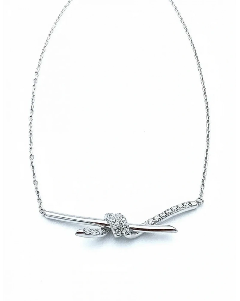 Tify Yarı Taşlı Not Kolye