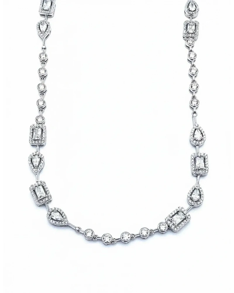 Geo Aro Gömme Suyolu Çubuklu Gerdanlık Kolye