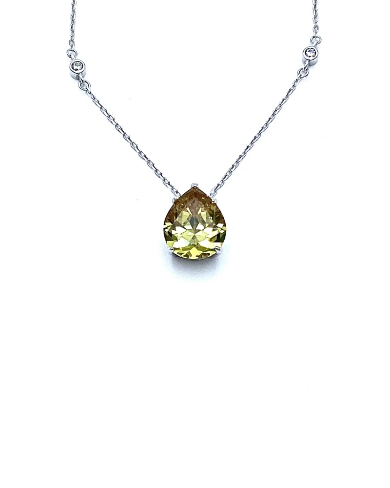 Alex Yağ Yeşili Damla Kolye