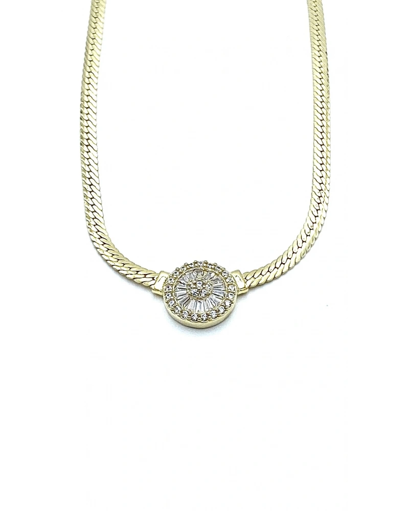 Altın Montür Bagetli Kolye