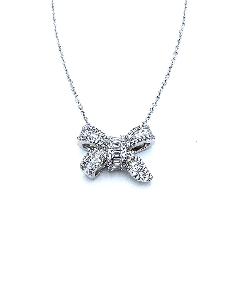 Baget Taşlı Fiyonk Kolye