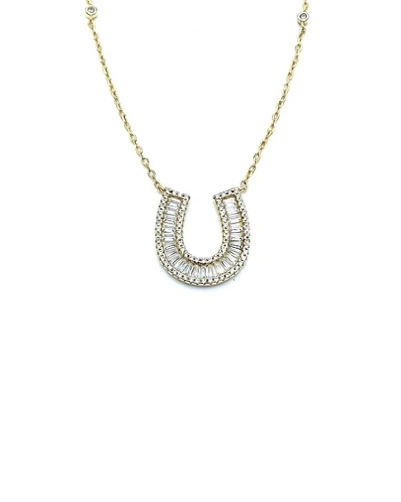 Bagetli L Şans Kolye