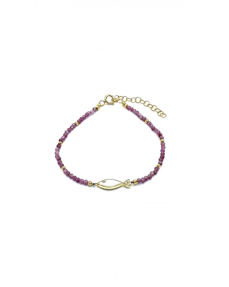 Beyaz Balık Doğaltaş Bileklik