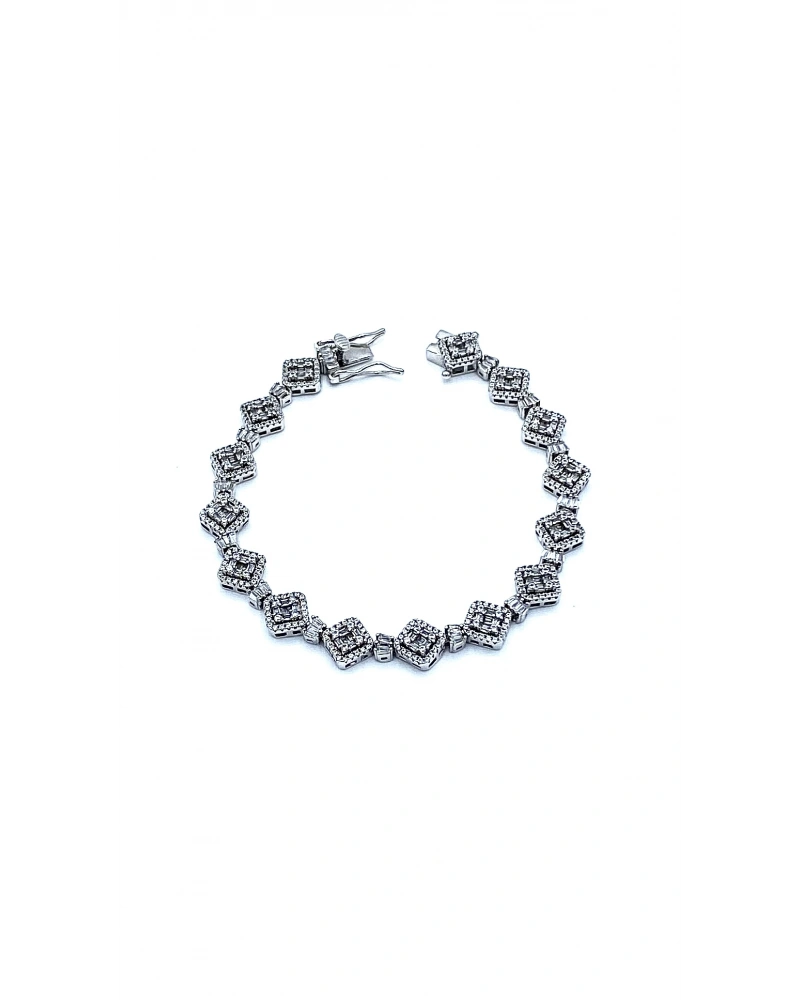 Çapraz Kare Baget Suyolu Bileklik