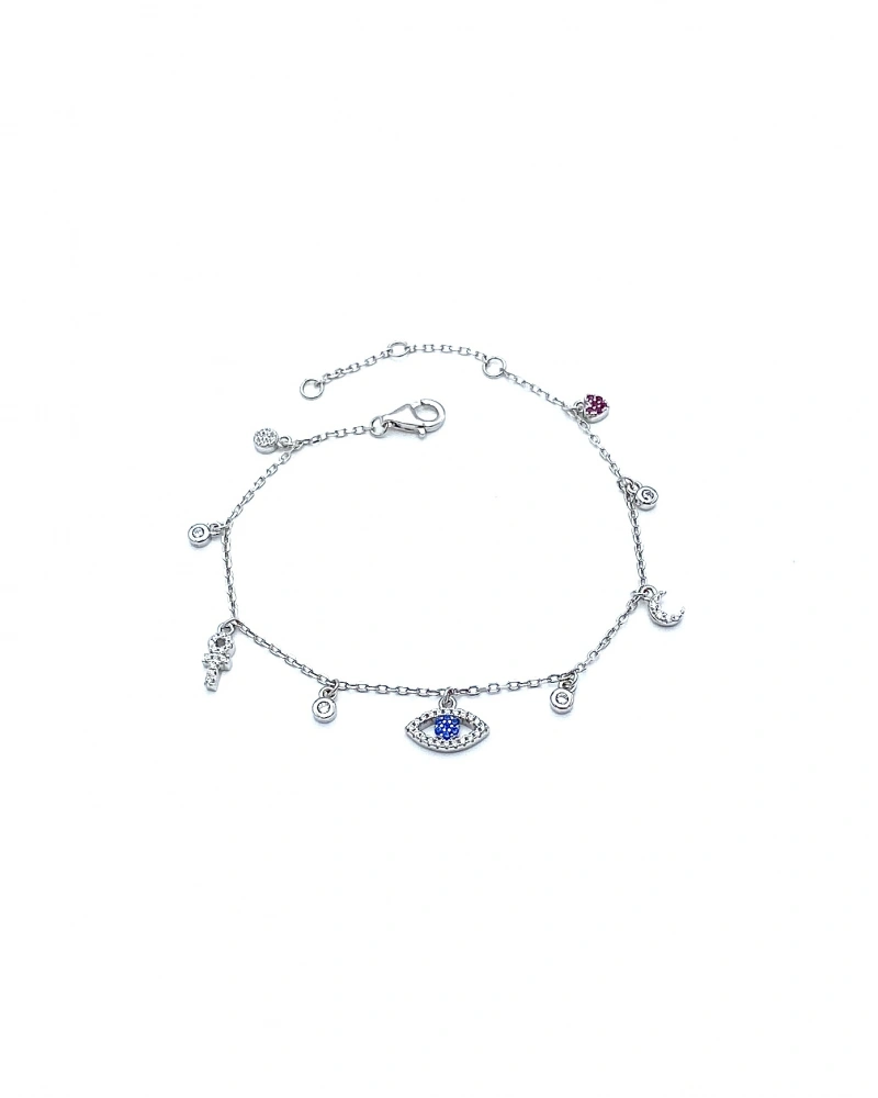 Charm Sallantılı Göz Zincir Bileklik
