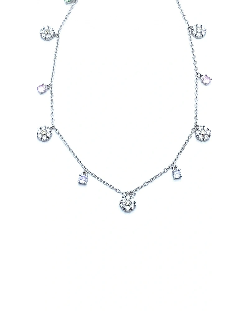 Çiçek Sallantılı Zincir Kolye