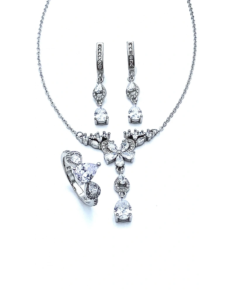 Damla Çiçek Mini Gerdanlık Set