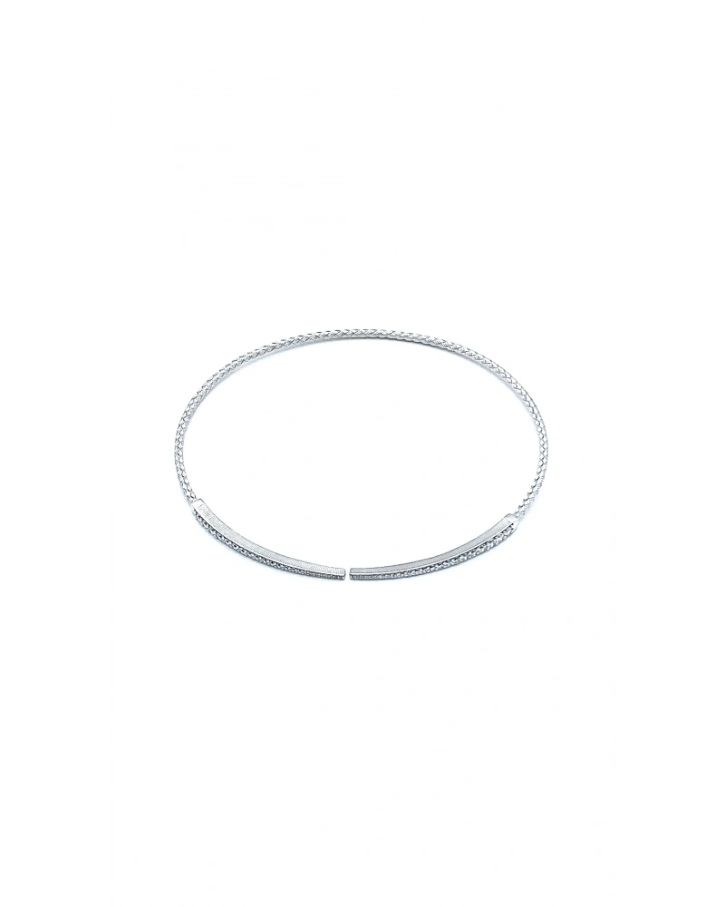 Degrade Taşlı Ayrık Dokuma Tasma