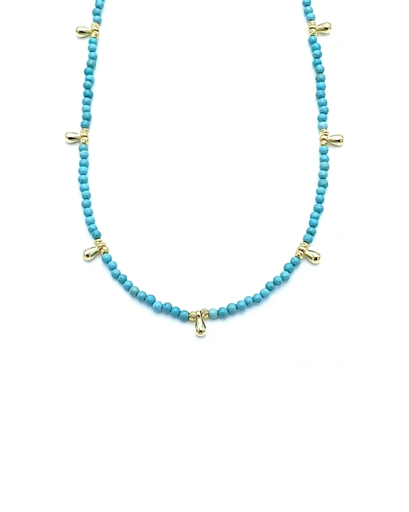 Firuze Dorika Detaylı Kolye