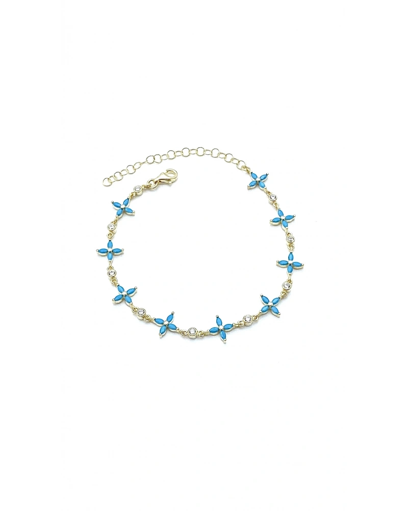 Firuze Markiz Çiçek Bileklik