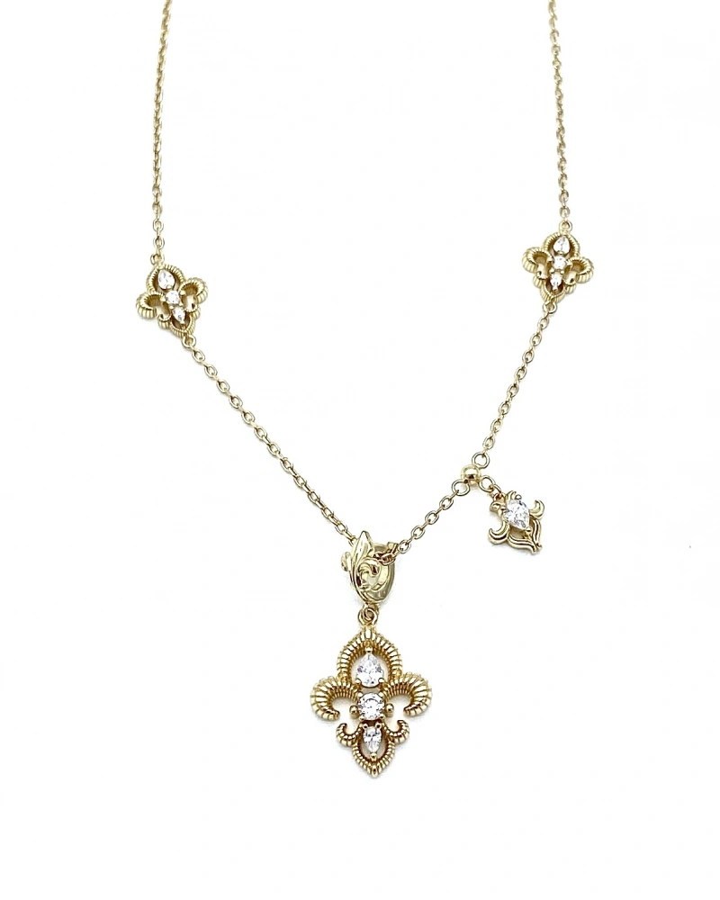 Fleur De Lis Zincir Kolye
