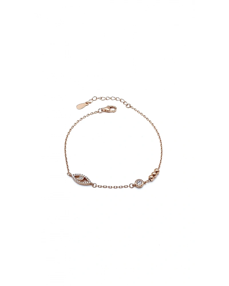 Göz Detaylı 3 Top Zincir Bileklik