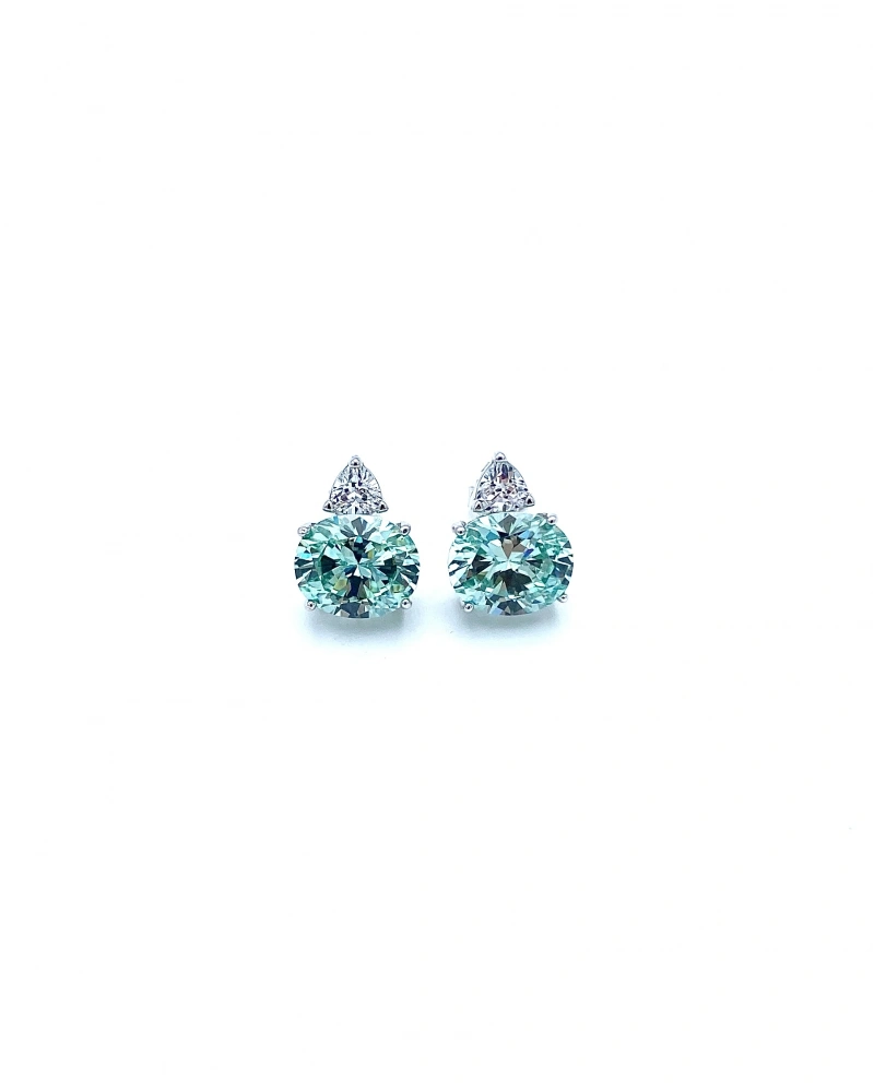 Icecut Paraiba Oval Tria Stud Küpe