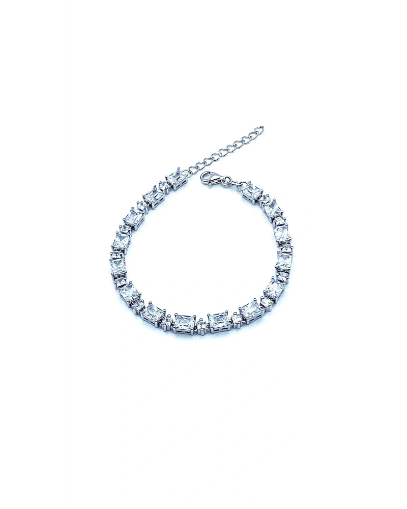 Kare Radiant Taş Suyolu Bileklik