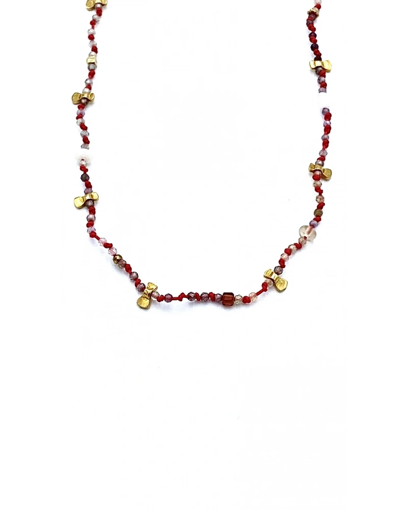 Lapis Mercan İnci Kolye