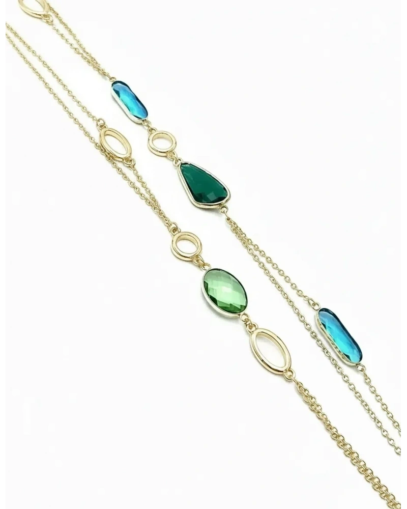 Marsilya Blue Oval Kolye