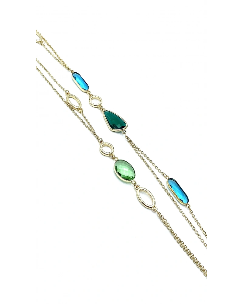 Marsilya Blue Oval Kolye