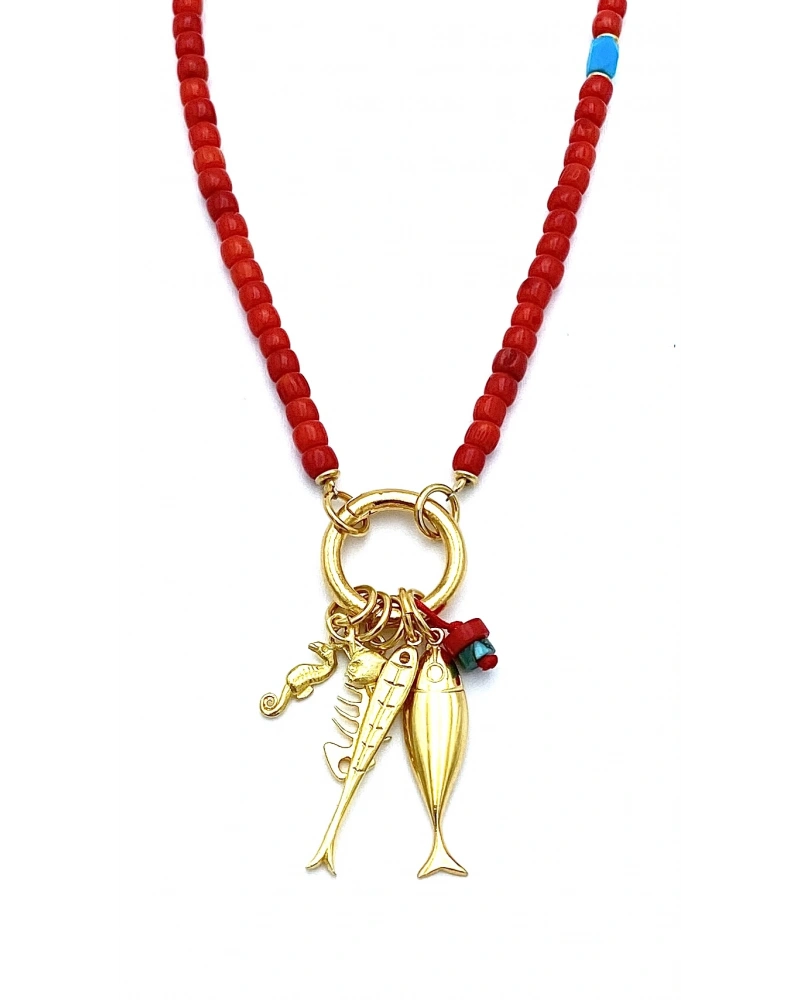 Mercan Multi Sea Charm Kolye