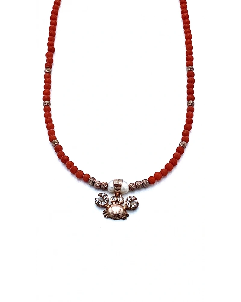 Mercan Yengeç Kolye