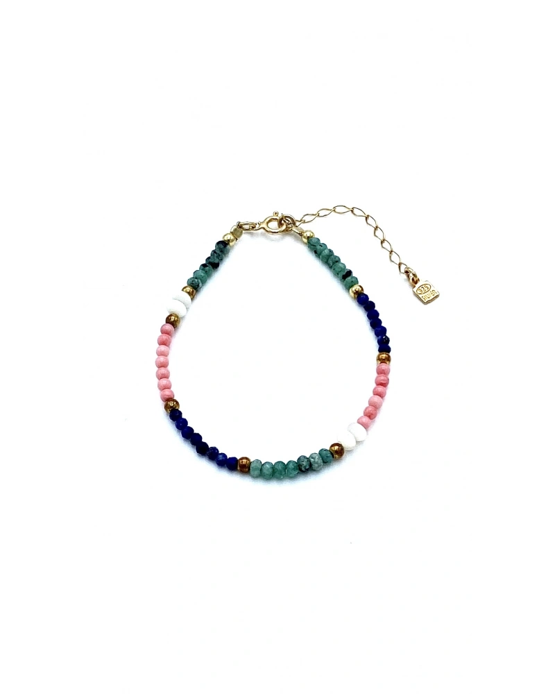 Mercan Zümrüt Lapis Bileklik