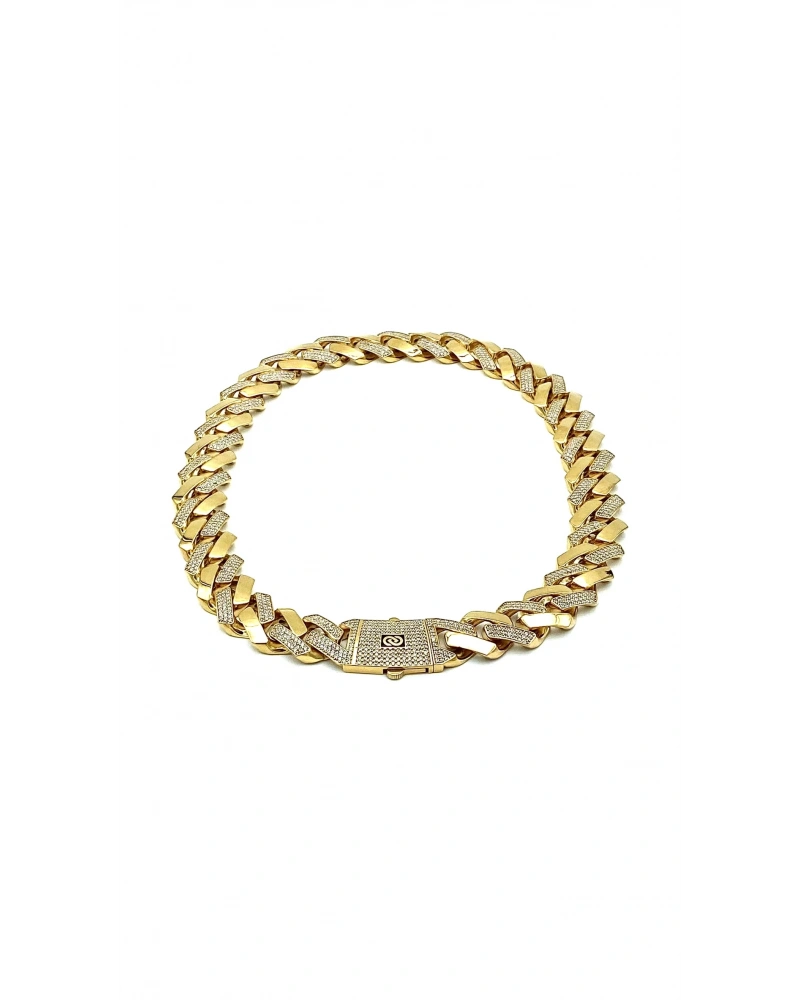 MLN Chain Geçişli Taşlı Gurme Kolye