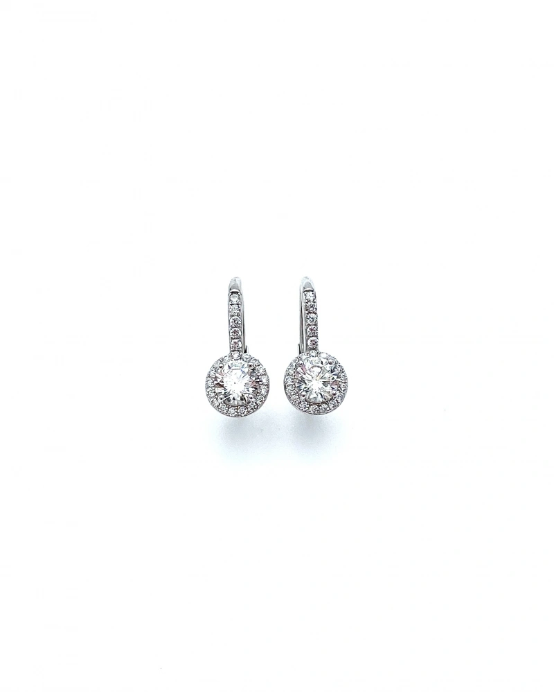 Mozanit 0,9ct Aro Tektaş Küpe