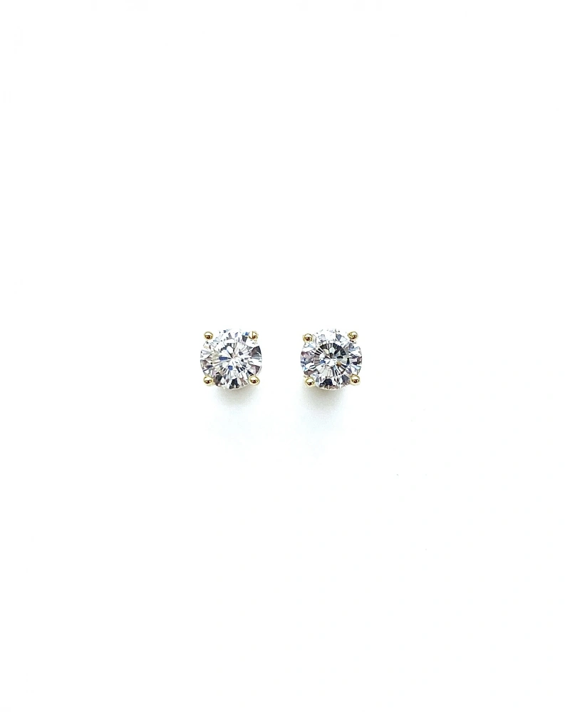 Mozanit 1,25ct Tektaş Küpe
