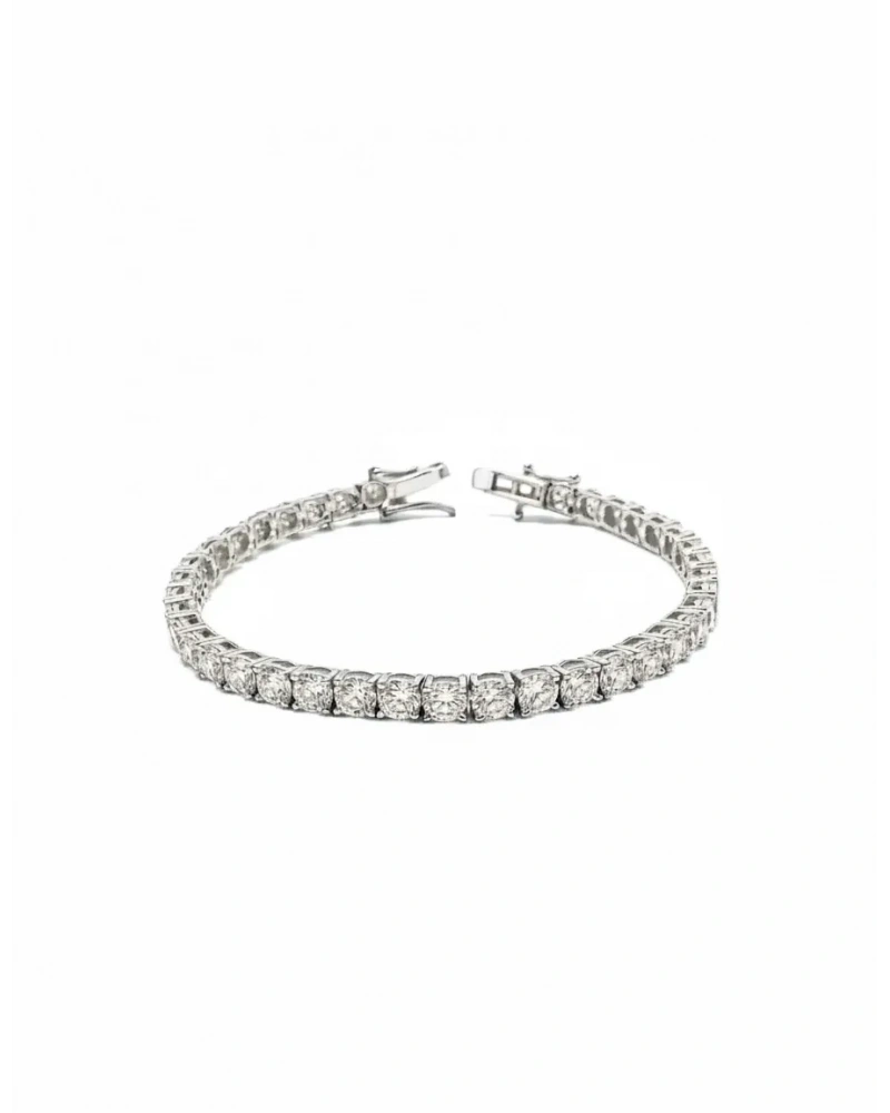 Mozanit 4mm Suyolu Bileklik