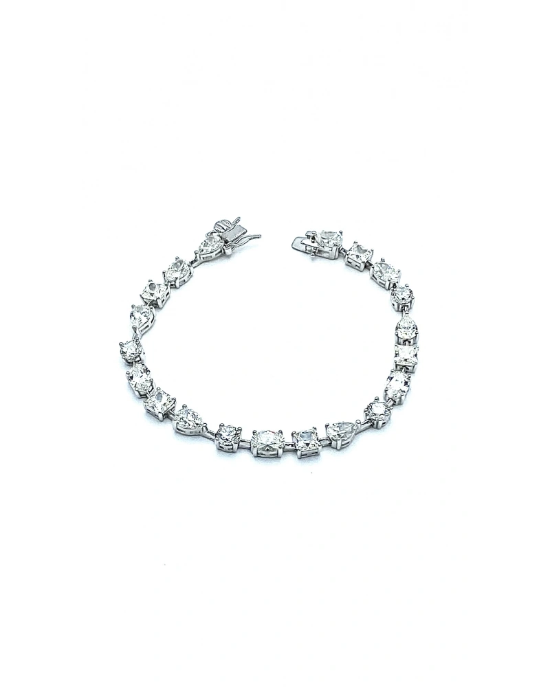 Mozanit Çubuklu Geo Suyolu Bileklik