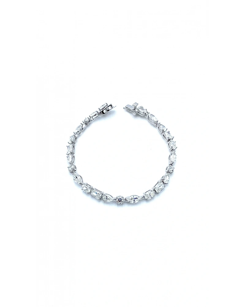 Mozanit Geo Çubuklu Suyolu Bileklik