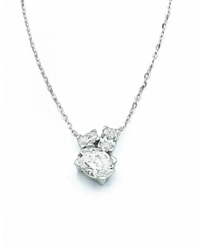 Mozanit Oval Trio Kolye